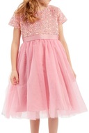 Ružové šaty Elisa pre dievčatko ruží, 92