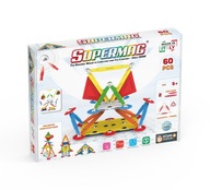 SUPERMAG magnetické hračky edu Multicolor 60ks.