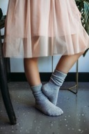 Veľkosť 7-9 rokov Šedé Vrásky Ponožky pre Dievča Sen Mama's