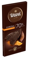 Czekolada gorzka Wawel PREMIUM 100 g 70% COCOA ZE SKÓRKĄ POMARAŃCZY