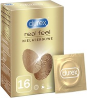 Vlhčené kondómy Nelatexové DUREX Real Feel 16 ks bez latexu