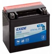 Pomocná batéria Exide YTX14-BS