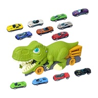 Dinosaurus požierajúci auto ďalej