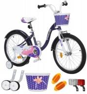 20 ДИТЯЧИЙ ВЕЛОСИПЕД ДЛЯ ДІВЧИНКИ БЕЗПЕЧНИЙ З КОШИКОМ