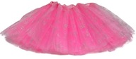 Spódniczka tiulowa spódnica tutu na bal różowa w gwiazdki P100