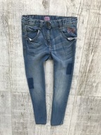F&F * spodnie jeans rurki * 116-122