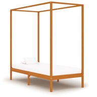 vidaXL Rama łóżka z baldachimem, miodowy brąz, lita sosna, 90x200 cm, 28325