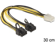 DELOCK 83433 PCI Express kabel zas. 6pin na 2x8pin