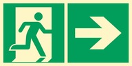 Znak Kierunek do wyjścia w prawo tabliczka PCV