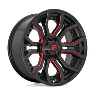 Felga aluminiowa D712 Rage Gloss Black RED Tinted Clear Fuel