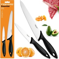 FISKARS ZESTAW KOMPLET 2x NOŻE NOŻY KUCHENNYCH SZEFA KUCHNI OBIERANIA OSTRE