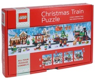 Puzzle LEGO Świąteczny pociąg 4w1 Unikatowy prezent na święta 5008258