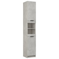 vidaXL Kúpeľňová skrinka, betónová šedá, 32x34x188,5 cm