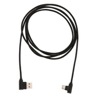 2 metry 6,5 stopy USB do USB typu C Ładowarka synchronizacyjna, kątowy Adapter kabla, czarny