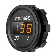 WOLTOMIERZ VOLTOMIERZ LED 12V 24V WSKAŹNIK NAPIĘCIA POMARAŃCZOWY MIERNIK