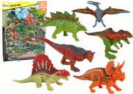 Sada figúrok farebných dinosaurov 6 ks