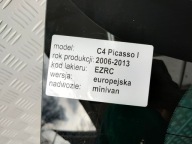 CITROEN C4 PICASSO and 06-13 boot doors boot rear part original colour EZRC