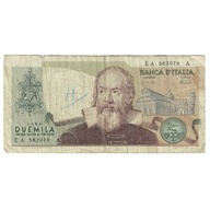 Banknot, Włochy, 2000 Lire, 1973, 1973-09-10, KM:1