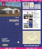 MONGOLIA MAPA MONGOLII WODOODPORNA 1:1 600 000 RKH
