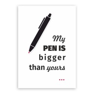 PLAKAT NA ŚCIANĘ 50x70cm HUMORYSTYCZNY big pen
