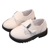 Buty skórzane dla dzieci styl kampusu białe r.30