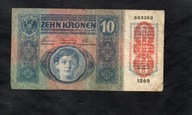 BANKNOT AUSTRIA, Austro-Węgry -- 10 koron -- 1915 rok