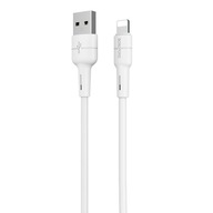 Borofone Kabel BX30 Silicone USB na Lightning 2,4A 1 metr biały