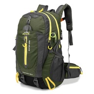 Plecak turystyczny, nylon, pojemność, trwały, trekkingowy 40L GŁĘBOKA ZIELONA