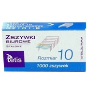 Zszywki Biurowe Stalowe Rozmiar 10 1000 zszywek