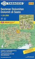 DOLOMITI DI SESTO DOLOMITY MAPA TABACCO 1:25 000