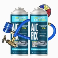 A/C FIX sada 2x Plyn pre klimatizáciu R134A + AcDoctor ACR Kábel