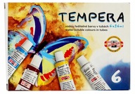 Temperové farby v tube 6 farieb 16 ml Koh-I-Noor