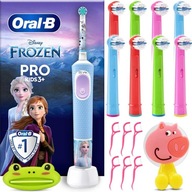 KEFKA ORAL-B VITALITY PRO 103 FROZEN + 8x KONCOVKY DRŽIAK DOPLNKY