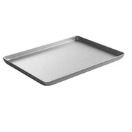 Taca cukiernicza piekarnicza ekspozycyjna z aluminium 400x300x20mm srebrna