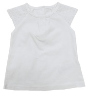 M&S t-shirt 62 *0-3m. biała tunika koszulka