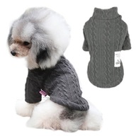 Sweter dla psa Gianni Grafitowy L