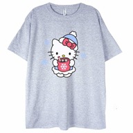 Tričko Hello Kitty mačka snow Santa Claus tričko 146 152
