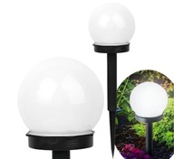 Lampa kula solarna ogrodowa wbijana LED 34cm