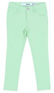 Svetlozelené dievčenské džínsové nohavice 116 cm