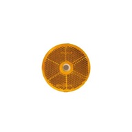 Reflexná žltá okrúhla fi 60mm skrutkovacia