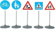 Zestaw znaków drogowych 5 sztuk dla dzieci