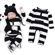 Rampers czarny pajacyk niemowlęcy bez stópek 80 86 piżamka