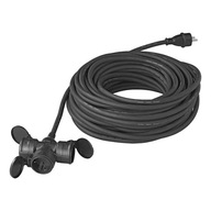 Przedłużacz kabel przewód 230V 3 wtyki Schuko 20 m 3x2,5 mm² przyczepa