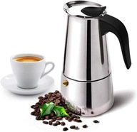 Kawiarka stalowa na 2 filiżanki zaparzacz kawy herbaty MAKINETKA 100ml