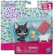 Hasbro Littlest Pet Shop Pet LPS PÁR ZVIERAT ČIERNA MAČKA E0458