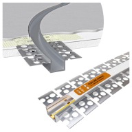 Alumínium LED profil GK gipszkartonhoz FLEXI szalaghoz Rugalmas Regips