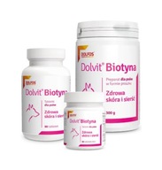 Dolvit Biotyna 90 tabletek zdrowa sierść lśniące futro pies psa witaminy