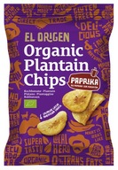 CHIPSY Z PLANTANA PAPRYKOWE BEZGLUTENOWE BIO 80 g EL ORIGEN