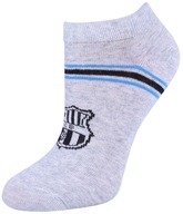 Sivé chlapčenské členkové ponožky s erbom FCB 27-30 EU