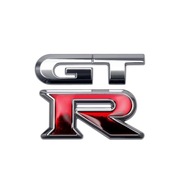 ZNACZEK Emblemat Logo GTR NISSAN tuning RED/CHROM